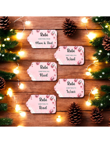 Deluxe Acrylic Christmas Gift Tags - Complete Pack