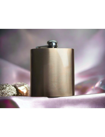 Engraved 6oz Hip Flask - Rose Gold