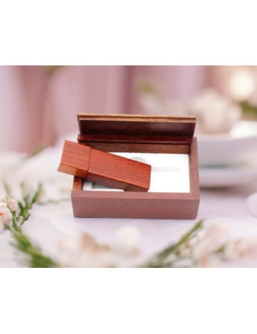 64Gb Wooden USB Flash Drive - Rose